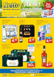 Bitburger im Netto Marken-Discount Prospekt "DER ORT, AN DEM DU IMMER AUSGEZEICHNETE PREISE FINDEST." mit 6 Seiten (Wetzlar)