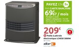 Promo Poêle à pétrole électronique lc4030 3000w à 209,00 € dans le catalogue Mr.Bricolage à Saint-Gilles-Croix-de-Vie
