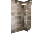Paroi walk-in "calia" verre transparent - Brico Dépôt à Le Grand-Quevilly Paroi walk-in "calia" verre transparent en promo chez Brico Dépôt Le Grand-Quevilly à 229,00 €