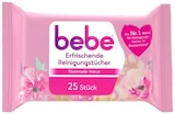 Erfrischende Reinigungstücher von Bebe für 1,99 € bei REWE im Angebot Erfrischende Reinigungstücher von Bebe im aktuellen REWE Prospekt