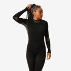 Skiunterwäsche Funktionsshirt Damen seamless - BL500 Soft rosa/schwarz Angebote von WEDZE bei Decathlon Regensburg für 20,99 €