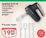 Handmixer 27151-56 Angebote von Russell Hobbs bei GLOBUS Leipzig für 19,99 €