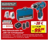 Akku-Bohrschrauber-Set "GSR 12V-15 Professional" Angebote von Bosch bei toom Baumarkt Wunstorf für 99,99 €