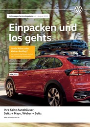Volkswagen Prospekt "Wir lieben den Sommer" für Tettnang, 1 Seite, 01.06.2023 - 31.08.2023
