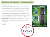 Nicorette Mint Spray, 1 mg/Sprühstoß bei LINDA im Schwerte Prospekt für 23,29 €