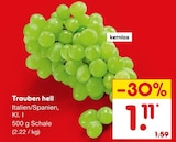 Trauben hell bei Netto Marken-Discount im Kehl Prospekt für 1,11 €