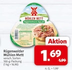 Markant Nordwest Dörpen - Mühlen Mett Angebot im Prospekt Mühlen Mett bei Markant Nordwest im Dörpen Prospekt für 1,69 €