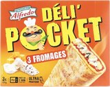 3 Déli'Pocket aux 3 fromages - Trattoria Alfredo - Lidl à Asnières-sur-Seine 3 Déli'Pocket aux 3 fromages - Trattoria Alfredo en promo chez Lidl Asnières-sur-Seine à 1,27 €