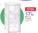Promo Tour de rangement 3 tiroirs A4 à 17,90 € dans le catalogue Mr.Bricolage à Bernes-sur-Oise