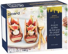 2 écorces au bloc de foie gras de canard et à la figue - Picard à Versailles 2 écorces au bloc de foie gras de canard et à la figue en promo chez Picard Versailles à 7,95 €