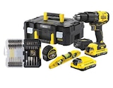 Kit Prostack : perceuse + 2 batteries 20 V/2 Ah, coffret d'embout de vissage, niveau, mètre + chargeur - Stanley Fatmax à 179,90 € dans le catalogue Castorama