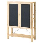 Regal mit Türen Kiefer/Filz 89x30x124 cm Angebote von IVAR bei IKEA Stuttgart für 105,99 €
