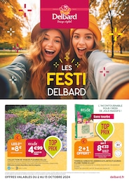 Catalogue Delbard en cours à Saint-Laure et aux alentours : «Les festi Delbard» avec 4 pages, valable du 02/10/2024 au 13/10/2024