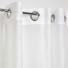 Rideau œillets voile uni blanc - Décor Discount à Vaulx-en-Velin Rideau œillets voile uni blanc en promo chez Décor Discount Vaulx-en-Velin à 7,99 €