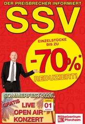 Aktueller Möbelzentrum Pforzheim Möbel & Einrichtung Prospekt in Waldbronn und Umgebung, "SSV" mit 4 Seiten, 13.06.2026 - 04.07.2026