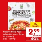 Pizza im Angebot bei Netto Marken-Discount in Pforzheim Pizza Angebote von Gustavo Gusto bei Netto Marken-Discount Pforzheim für 2,99 €
