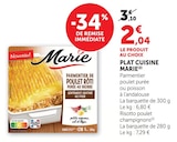 Plat cuisine - MARIE en promo chez Super U Valence à 2,04 €