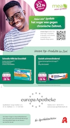 mea - meine apotheke Prospekt für Köln: "Unsere Juni-Angebote", 4 Seiten, 01.06.2026 - 30.06.2026