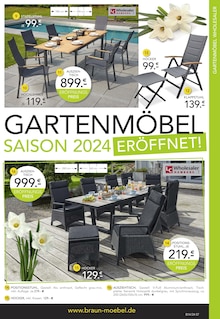 Gartenstühle im BRAUN Möbel-Center Prospekt "GARTENMÖBEL SAISON 2024 ERÖFFNET!" mit 20 Seiten (Reutlingen)