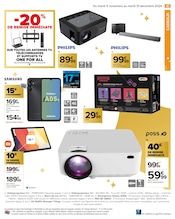 Promos Samsung Galaxy dans le catalogue "JOYEUX NOËL & MEILLEURS PRIX" de Carrefour à la page 43