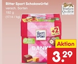 Schokowürfel im Angebot bei Netto Marken-Discount in Rottenburg Schokowürfel Angebote von Ritter Sport bei Netto Marken-Discount Rottenburg für 3,29 €