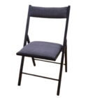 Chaise pliante noire - CARREFOUR HOME en promo chez Carrefour Niort à 24,99 €