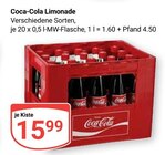 Aktuelles Coca-Cola Limonade Angebot bei GLOBUS in Krefeld ab 15,99 €
