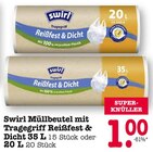 Aktuelles Müllbeutel mit Tragegriff Reißfest & Dicht 35 L oder 20 L Angebot bei E center in Mannheim ab 1,00 €