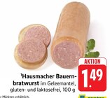 Aktuelles Hausmacher Bauernbratwurst Angebot bei E center in Heilbronn ab 1,49 €