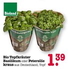 Basilikum oder Petersilie kraus Angebote von Bioland bei E center Mannheim für 1,39 €