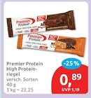High Proteinriegel von Premier Protein für 0,89 € bei budni im Angebot High Proteinriegel von Premier Protein im aktuellen budni Prospekt