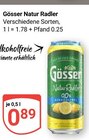 Natur Radler Angebote von Gösser bei GLOBUS Gera für 0,89 €