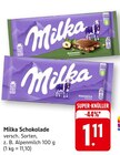 Milka Schokolade bei EDEKA im Riederich Prospekt für 1,11 €