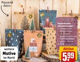 Papiertüten Adventskalender im Angebot bei REWE in Werdau Papiertüten Adventskalender Angebote bei REWE Werdau für 5,99 €