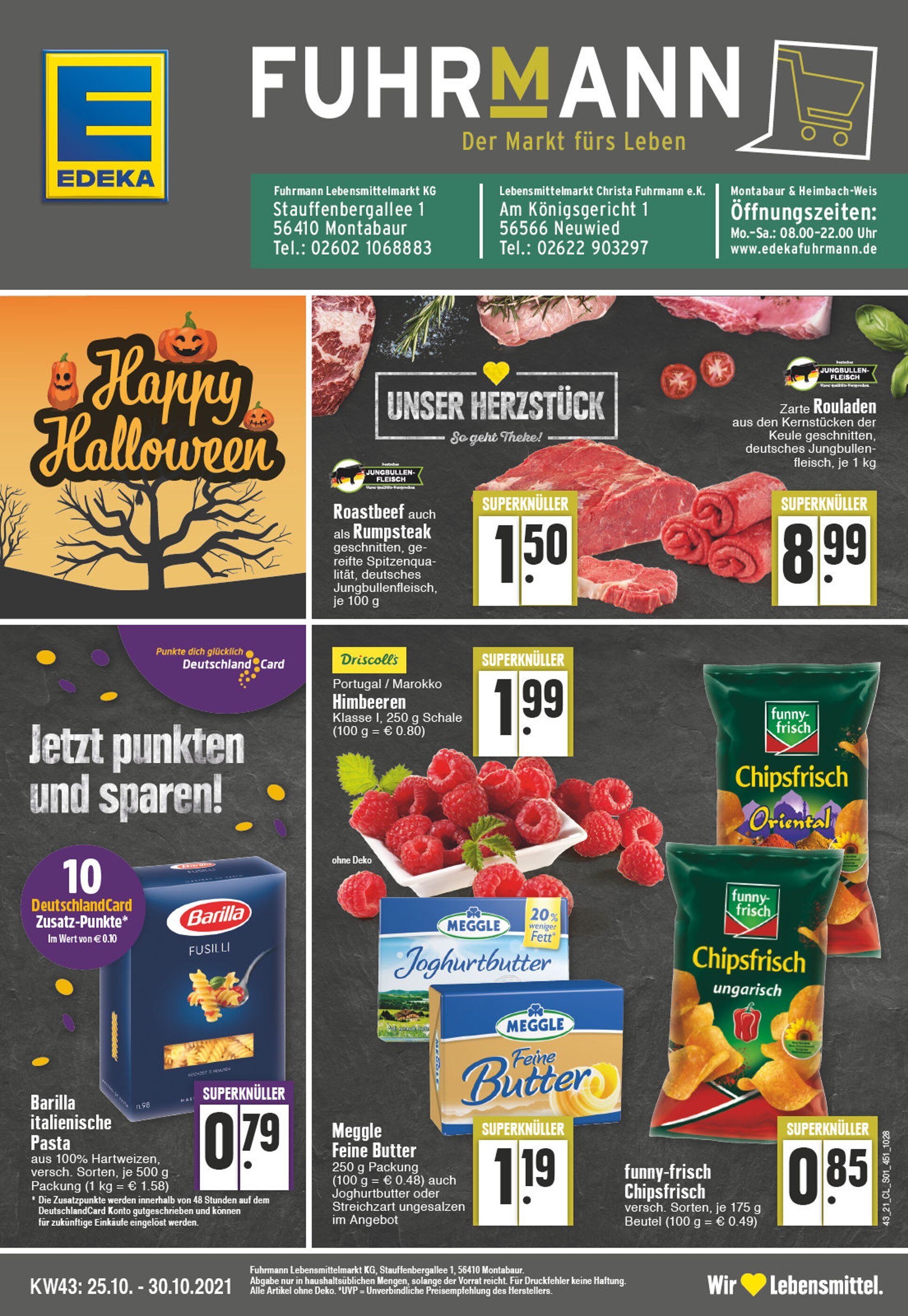 EDEKA Prospekt für Montabaur mit 24 Seiten EDEKA Prospekt für Montabaur: "Aktuelle Angebote", 24 Seiten, 25.10.2021 - 30.10.2021