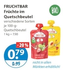 Früchte im Quetschbeutel von Fruchtbar im aktuellen V-Markt Prospekt für 0,79 €