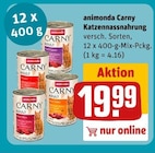 Katzennassnahrung Angebote von animonda Carny bei REWE Chemnitz für 19,99 €