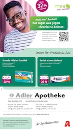 Apotheken Prospekt von mea - meine apotheke in Xanten Aktueller mea - meine apotheke Apotheken Prospekt für Xanten: Unsere Juni-Angebote mit 4} Seiten, 01.06.2026 - 30.06.2026