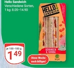 Sandwich von Hello im aktuellen GLOBUS Prospekt