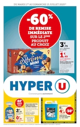 Catalogue Hyper U à Coyrière, avec 40 pages Prospectus Hyper U à Coyrière, "Hyper U", 40 pages, 01/07/2025 - 13/07/2025