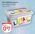 Halbfettmargarine Angebote von Lätta bei GLOBUS Rostock für 0,99 €