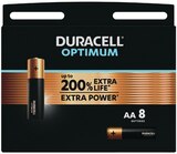 Piles Optimum X8 AA / LR06 - DURACELL - Intermarché Hyper à Dijon Piles Optimum X8 AA / LR06 - DURACELL en promo chez Intermarché Hyper Dijon à 7,19 €