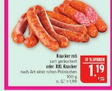 Aktuelle Mettwurst Angebote bei Marktkauf in Nürnberg Aktuelles Knacker roh Angebot bei Marktkauf in Nürnberg ab 1,19 €
