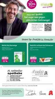 Aktueller mea - meine apotheke Prospekt "Unsere November-Angebote" Seite 1 von 4 Seiten für Düsseldorf