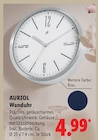 Wanduhr von AURIOL für 4,99 € bei Lidl im Angebot Wanduhr von AURIOL im aktuellen Lidl Prospekt