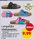 Tieffußbettpantolette Angebote von camprella bei Penny Krefeld für 9,99 €