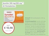 500 mg/200 mg 1/2 20 Filmtabletten bei LINDA Premiumapotheke im Prospekt "" für 10,98 €