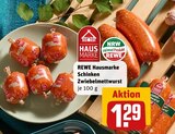 Aktuelles Schinken Zwiebelmettwurst Angebot bei REWE in Essen ab 1,29 €
