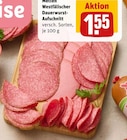Aktuelles Westfälischer Dauerwurst-Aufschnitt Angebot bei REWE in Duisburg ab 1,55 €