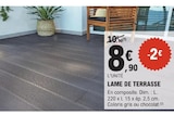 E.Leclerc Le Pian-Médoc - Promo Lame de terrasse Promo Lame de terrasse à 8,90 € dans le catalogue E.Leclerc à Le Pian-Médoc